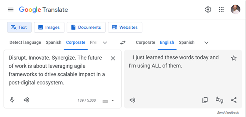 AI-generated corporate poetry